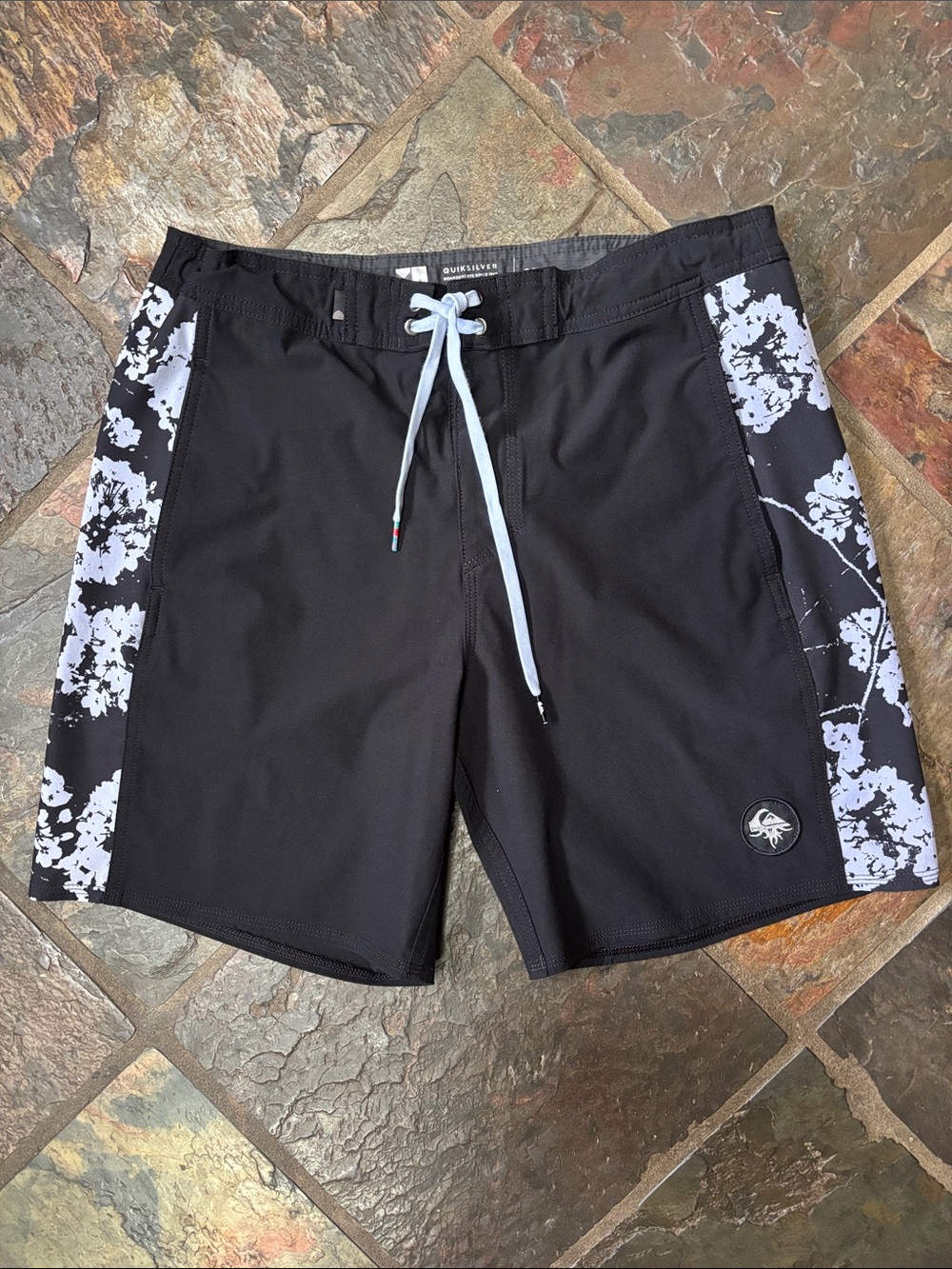 Quiksilver Board Shorts with Floral Side Panels